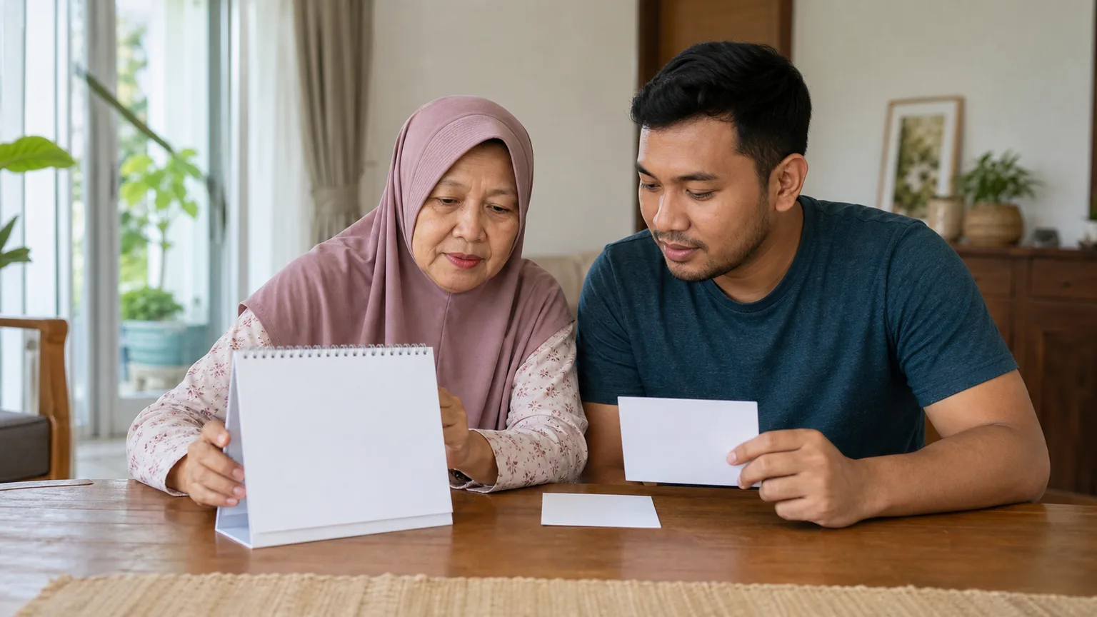 Keluarga Melayu Malaysia menyediakan maklumat untuk pertanyaan fisioterapi rumah